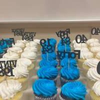 40th Anniversary cupcakes